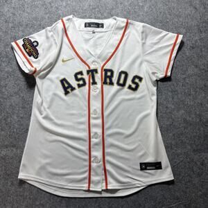 Houston Astros Jersey Womens M 2022 World Series Champions Gold Rush Nike